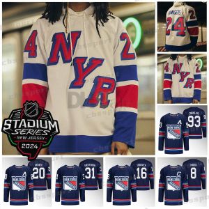 NY New York''Rangers''2024 Stadium Series Jersey Adam Fox Braden Schneider Vincent Trocheck Igor Shesterkin Blake Wheeler Chris Kreider Mika Zibanejad Maglie