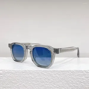 Óculos de sol japonês marca designer clássico artesanal retro vintage acetato redondo feminino masculino ao ar livre uv400 miopia óculos