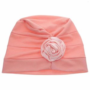 Berets Women's Pile Cap Headwear Decorative Turbans Long Hair Wrap Chemo Caps Hats Silk