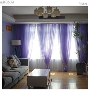 Vorhang Vorhang weiß lila Fadenvorhänge reine Farbe Tüll Schlafzimmer Fenster Tür Teiler schiere drapieren Hochzeitsdekoration