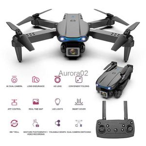 Drönare K3 E99 Pro Drone 4K HD Camera WiFi FPV Aircraft Three-Sided Hinder Undvikande Fast höjd Professionell Foldbar RC Quadcopter YQ240217