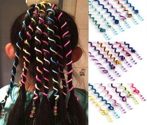 6 Pcslot Colorful Curler Hair Braid for Girl Hair Styling Tools Festival Daily Cute Roller Braid Styling Accesories5229979