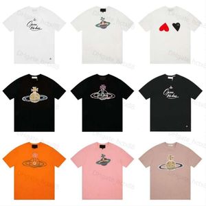 メンズスプレーオーブヴィヴィエンヌウエストウッドTシャツブランド衣料品男性女性サマーTシャツ付き100％コットンジャージー高品質のティーYH6