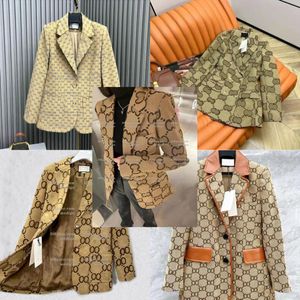 Designer-Damenanzüge, Blazer, Jacke, Mantel, Anzüge, Kleidung, Frau, volle Buchstaben, Frühling und Herbst, veröffentlichte Top-4-Stile