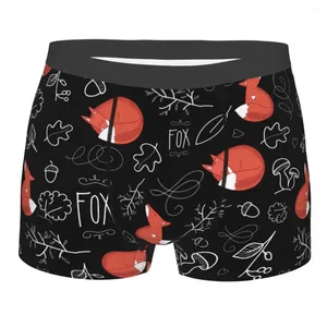 Cuecas homens floresta animal amoroso boxer briefs shorts calcinha macia roupa interior masculino humor S-XXL