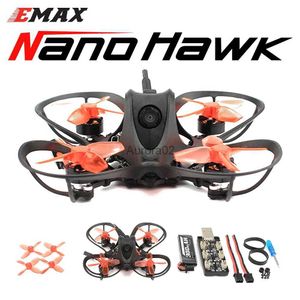 Droni EMAX Nanohawk 65mm 1S Whoop FPV Drone da corsa indoor per principianti FrSky D8 Runcam Nano3 Fotocamera 25mw VTX 5A Blheli_S 5.8G Occhiali YQ240217