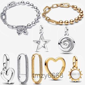 Autumn New Beads Bracelets for Women Gratitude Spiral Medallion Charm Engagement Fashion Earring Pendant Designer Jewelry Gift Diy Fit Pandoras Bracelet Set P1OQ