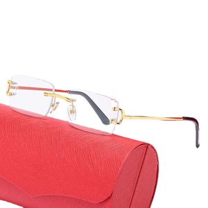 Sunglasses Frames Brand Vintage Rimless Reading Women Men Glasses Frame Optical Eyewear Luxury stylish man