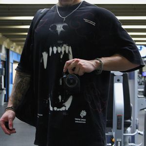 Darcsport Designer-Hemden, übergroße Bodybuilding-Wolves-Grafik-T-Shirts, hochwertige Workout-Hemden in den US-Größen S bis 3XL