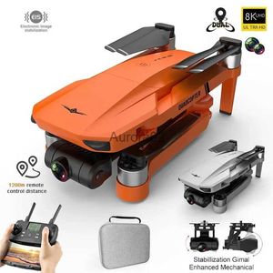 Dronlar Yeni GPS Drone 4K Profesional 8K HD Kamera 2 Eksenli Gimbal Torak Anti-Hava Fotoğrafçılığı Fırçasız Katlanabilir Quadcopter 1.2km YQ240217