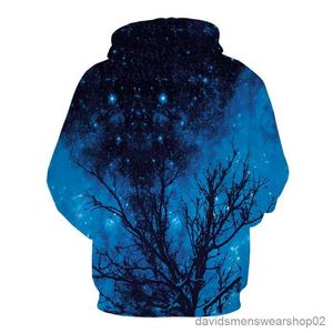 Męskie bluzy bluzy gwiaździste nieba bluzy 3D przestrzeń galaxy bluza jesień i zimowe ubrania unisex pullover duże rozmiary bluzy męskie ubranie