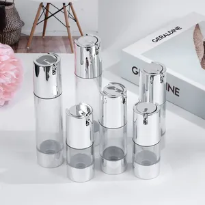 Storage Bottles Empty Bottle Refillable Travel Containers Dispenser Shampoo Lotion Squeeze Jar Plastic Clear 15/30/50ML Makeup Cosmetic Tool