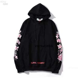 Offs White Designer Mens Womens Fashion Hoodies Pure Flower Arrow Speed ​​Pump Letter Printing Hooded Sweater Street Hip Tdwo 9lxa