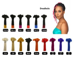 820 بوصة حقيقية البشرية Dreadloc Afro Hair 06 cm أشقر locs الرهبة الأقفال wigs9365992