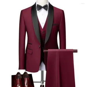 Men's Suits Custom Made Groom Wedding Dress Blazer Pants Business High-end Classic Trousers SA08-63999