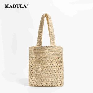 Umhängetaschen Beac andbag für Damen andmade Straw Woven Soulder Bag Eco Friendly Big Capacity Tote Purse Work Solid ColorH24217