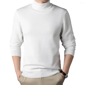 メンズセータータートルネックセーター厚いプルオーバーニットフリースフリースは、春と冬の毎日の摩耗に最適です