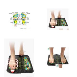 Foot Treatment Acupuncture Cobblestone Colorf Reflexology Walk Stone Square Masr Cushion For Relax Body7395849 Drop Delivery Health Dhchv