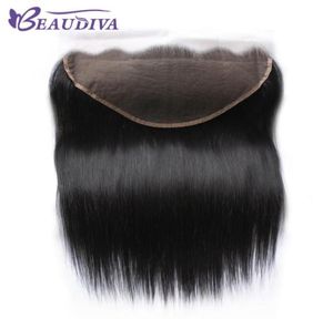 Brazilian Straight Virgin Hair 13x6 Lace Frontal Closures 100 Human Hair PrePlucked Hairline With Baby Hair Closure69463469822568