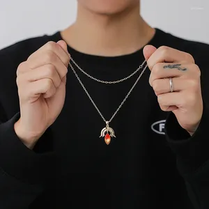 Pendant Necklaces Games League Of Legends LOL Redemption Metal Necklace Men's And Women's Couple Jewelry Gift