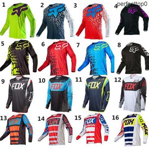 Herren T-Shirts Foxx All Speed Down Frühling und Herbst Langarm Top Mountainbike Anzug Cross Country Motorrad Rennanzug