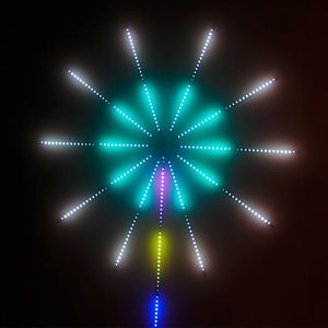Fireworks LED Strip Lights Festoon Wedding Party Dekoracja Bluetooth Music Controller RGB Lampa Decor Decor Light Paspe 240127