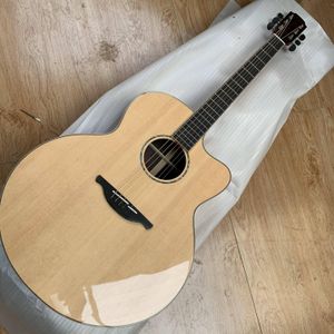 Chitarra acustica 6 corde pannello in abete tastiera in ebano supporto personalizzazione freeshipping