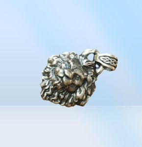 Linsion High Detaes 925 Sterling Silver King of Lion Pendant Męs