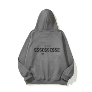 Ess Designer Mode Hoodie Essentialclothing Alphabet Druck Ängste Pullover Gott Herren Damen Reine Farbe Langarm Sweatshirts I627 CP3Q