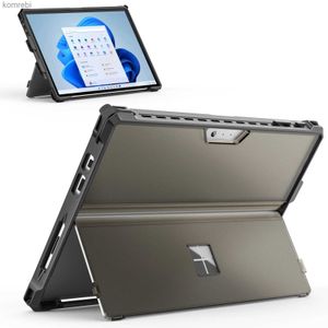 Tablet PC-fall Väskor hölje Untuk Microsoft Surface Pro 7 Plus Pro7 6 5 4 LTE All-In-One Rugged Cover Case med pennhållare Kickstand Protective Casel240217