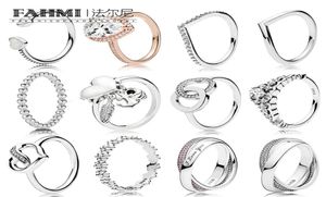 100 prata esterlina moda brilhante zircão anel variedade de estilos para escolher casal anel presente jóias fábrica outlets5622507