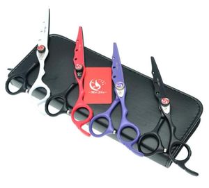 Meisha 6 0 Professionell frisör Cutting Scissors Japan 440C Hårklippta saxar med flamskruv Barbers hår tunnare sax H3321399