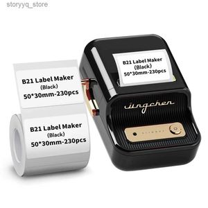 Labels Tags Niimbot B21 Mini Portable Printer For Mobile Thermal Adhesive Label Printer For Stickers Pocket Labeling Maker Machine Niimbot Q240217