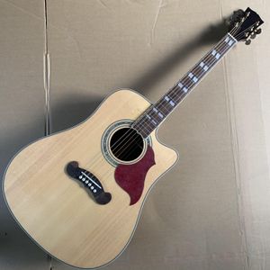 Guitarra acústica 6 cordas painel de abeto jacarandá suporte para personalização freeshippings