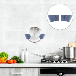 Kitchen Storage 5 Pair Cutting Board Rack Clothes Drying Racks Wall Mount Pot Lid Adhesive Hook Stand