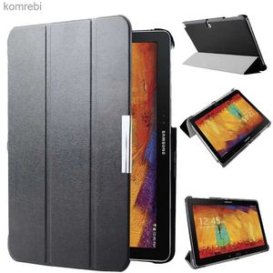 Tablet PC Cases Torby dla Samsung Galaxy Note 10.1 2014 Edition P600 P605 P601 P607 Tablet Smart Cover Case Magnes Sleep Black CaseL240217