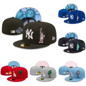 Unisex Designer Hat Drop Real Original Fitted Color Hip Hop Adjustable Hat Adult Flat Peak for Men Women Full Closed 7-8