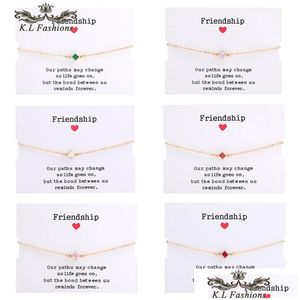 Chain Fashion Designs Gold Chain Pendant Bracelets For Women Girl Simple Square Cz Zircon Charm Adjustable Party Friendship Dhgarden Dhzs6