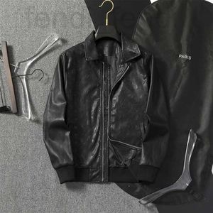 Jaquetas masculinas de couro falso designer moda homens zíper casaco motociclista terno de voo para casacos esportivos recreativos 9t19