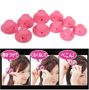 10pcsset Mushroom Hairstyle Roller Diy Silicone Women Sleeping Bell Curler Girl Hair Rollers Beauty Hair Care Styling Tools 7815059