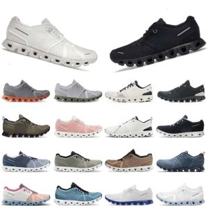 2024 Outdoor 5 Running Shoes Casual Designer Platform Sneakers Clouds Shock Absorbing Sports All Black White Grey for Women Mens Tennis Shoe