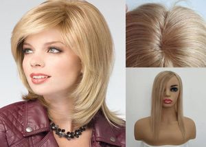 Estoque loiro escuro base de seda cabelo humano toppers para desbaste cabelo feminino 255 polegada 56 polegada clipe na parte superior hairpiece7073878