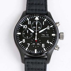 Designer IWC Uhr Herren Pilotenuhren 5A hochwertiges mechanisches Uhrwerk Uhren 43mm Herrenuhr Chronograph Datum Armbanduhr Super-LumiNova Montre VQMF