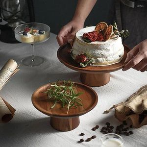 Ferramentas de cozimento placa de bolo de madeira acácia madeira criativa comida sobremesa servindo bandejas pão casa prato de frutas secas cozinha