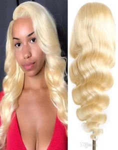 JYZ613 Blonde Full Lace Human Hair Wigs 613 Blonde Lace Frontal Human Hair Wigs Brazilian Virgin Body Wave Hair Lace Frontal Wigs96470584