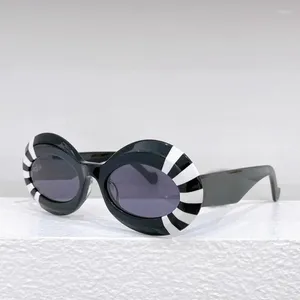 Solglasögon Trend Novel Cat Eye Polarised Famale Acetate Sun Glasses Ladies Fashion Square Shades