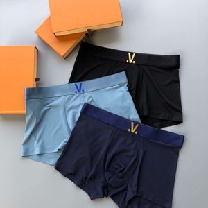 2024 Designer Louiseities Mens Classic Underwear Solid Color Boxer Pants Bomull