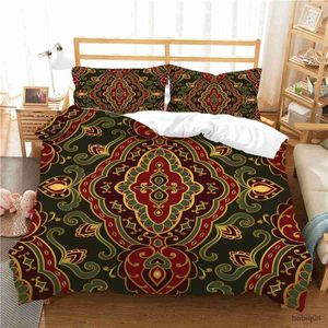 Bedding sets Boho Flower Bedding Sets 220x240cm Bohemian Mandala Duvet Cover and case Twin Double Bed Comforter Set