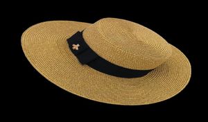 ファッションビーデザイナーの帽子キャップ女性ワイドブリムハットサマービーチハット調整可能キャップ新しいファッショングラスハットトップHIG4751152