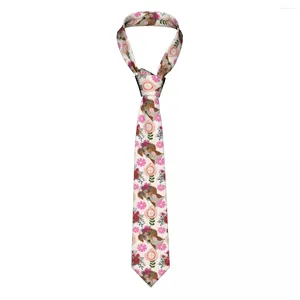 Krawę krawat dla mężczyzn formalne chude krawaty klasyczny pies męski kwiatowy dżentelmen